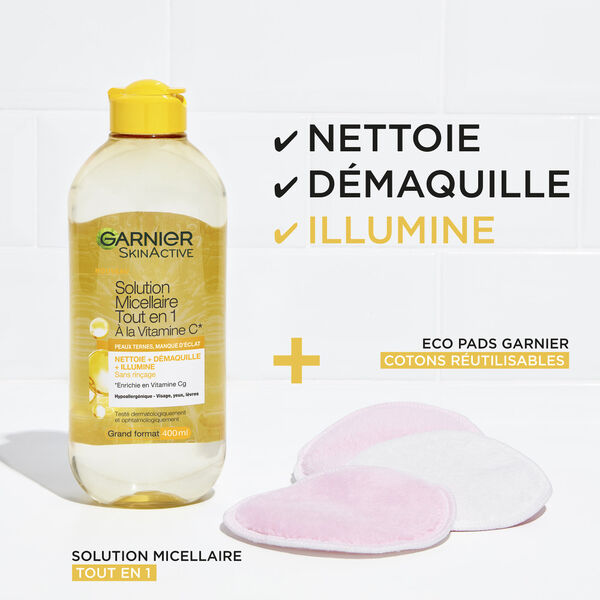 
 Garnier Skin Active Vitamine C Solution Micellaire Tout en 1