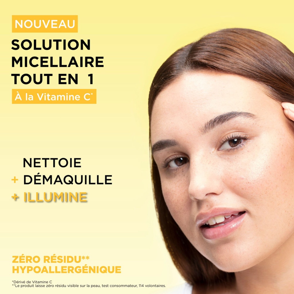 
 Garnier Skin Active Vitamine C Solution Micellaire Tout en 1