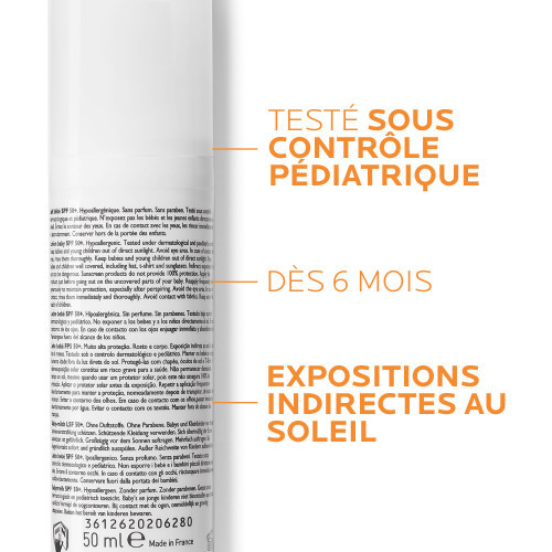 ANTHELIOS DERMO PEDIATRICS SPF 50+ Lait Solaire Enfant - 50ml LA ROCHE POSAY