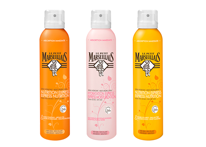 Le Petit Marseillais Spray Lait Hydratant Pour Le Corps, Nutrition Express, Beurre De Karité 