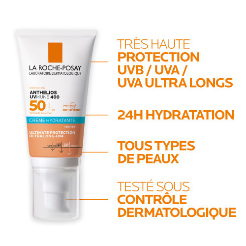 ANTHELIOS UVMUNE 400 Crème Solaire Teintée SPF50+ - 50ml LA ROCHE-POSAY