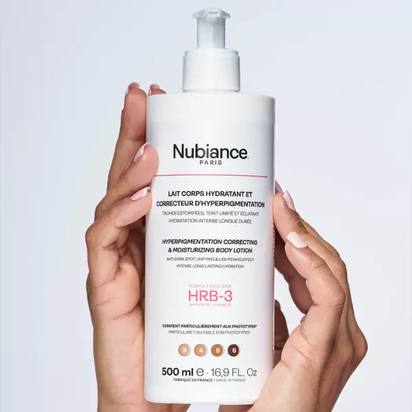 NUBIANCE LAIT CORPS Hydratant et Correcteur d'Hyperpigmentation HRB-3 - 500ml