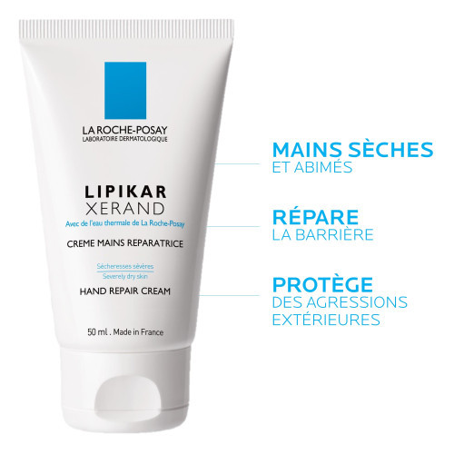 LA ROCHE POSAY LIPIKAR XERAND Crème Mains - Lot de 2x50ml