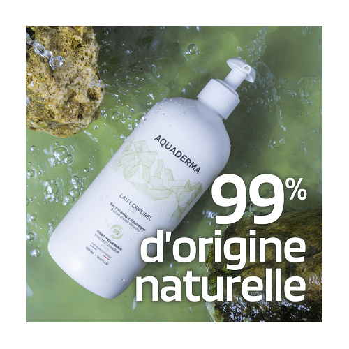 AQUADERMA Lait Corps Eau Volcanique et Aloe Vera BIO - 500ml