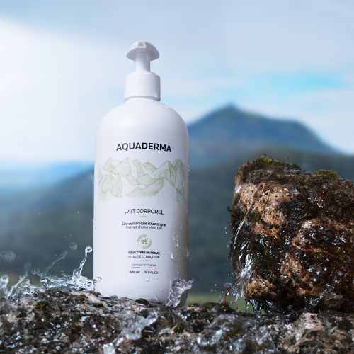 AQUADERMA Lait Corps Eau Volcanique et Aloe Vera BIO - 500ml