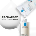 LA ROCHE POSAY LIPIKAR Duo Crème Lavante Relipidante Anti-irritations + Éco-Recharge - Lot de 2x400ml