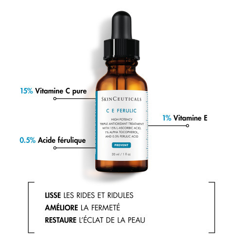 SKIN CEUTICALS CE FERULIC Sérum Antioxydant Rides avec 15% Vitamine C 30ml