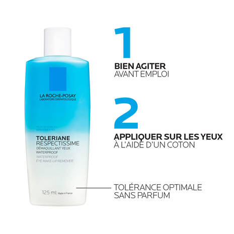 la roche-posay respectissime démaquillant yeux waterproof 125ml