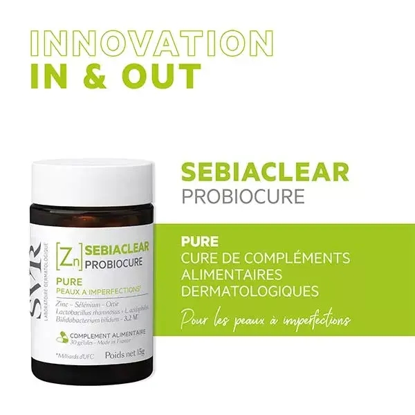 SVR SEBIACLEAR [Zn] Probiocure - 30 Gélules