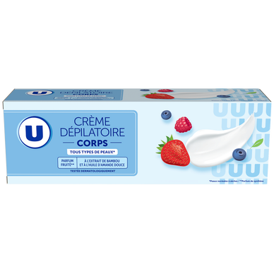 Super U Crème dépilatoire tous types de peaux, 200ml