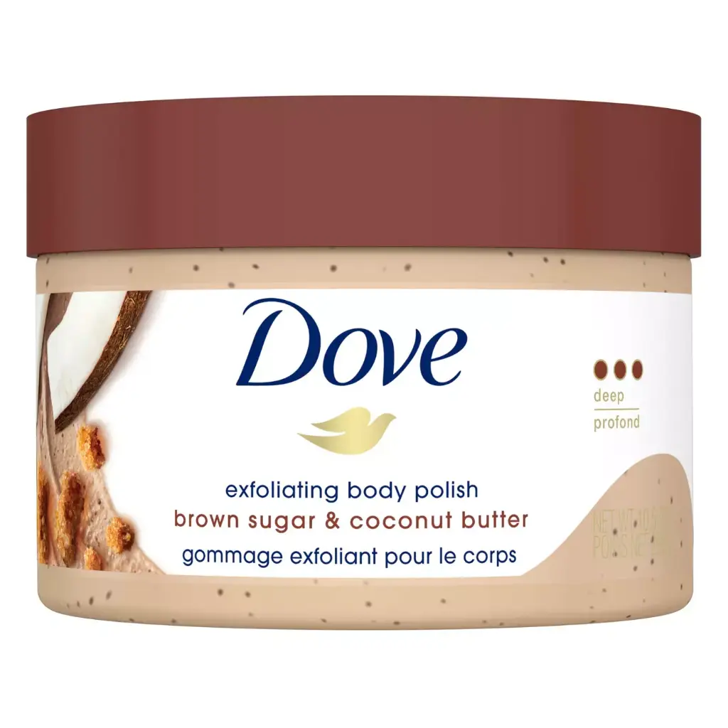 Dove Gommage corporel exfoliant  Gommage à la cassonade et au beurre de noix de coco