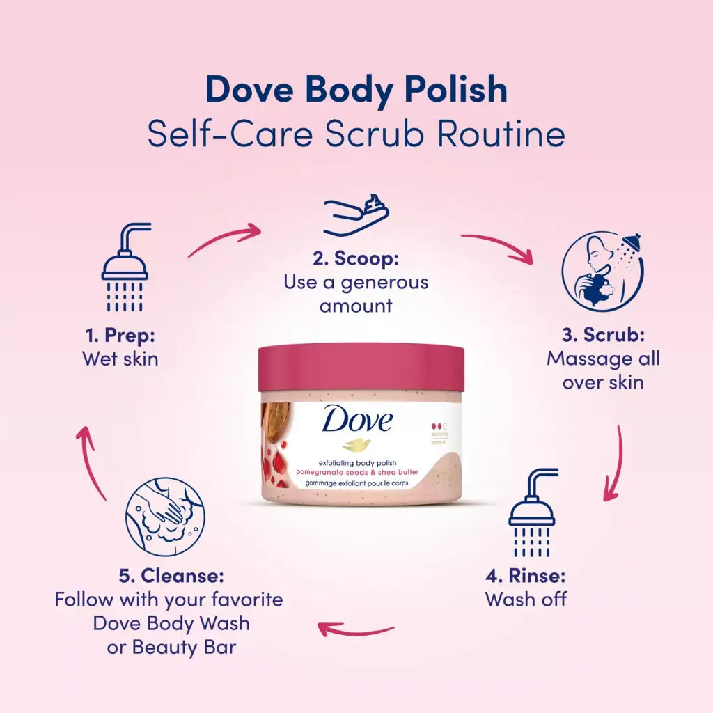 Dove Gommage corporel exfoliant  Gommage à la cassonade et au beurre de noix de coco