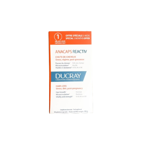 DUCRAY ANACAPS REACTIV - 90 Gélules 3 MOIS