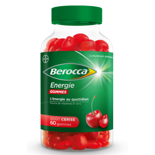 BEROCCA ENERGIE Goût Cerise - 60 Gommes