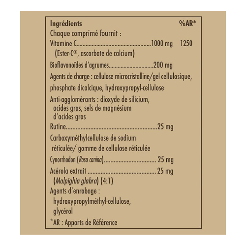 SOLGAR ESTER-C PLUS VITAMINE C 1000 mg - 90 Comprimés