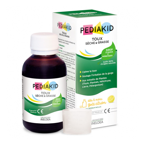 PEDIAKID SIROP TOUX SECHE GRASSE - 125ml