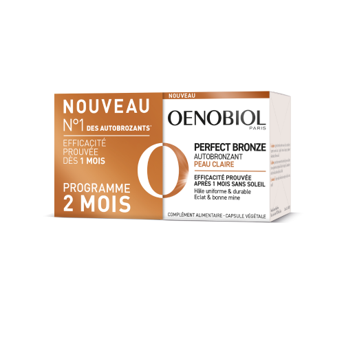 OENOBIOL PERFECT BRONZE Autobronzant Peau Claire - Lot de 2x30 Capsules