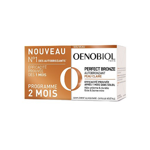 OENOBIOL PERFECT BRONZE AUTOBRONZANT Solaire Peau Claire - 30 Capsules