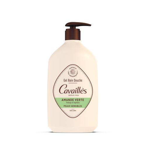 CAVAILLÈS GEL BAIN DOUCHE Amande Verte Peaux Sensibles 1L