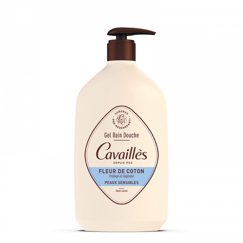 GEL BAIN DOUCHE Fleur de Coton Peaux sensibles - 1L - ROGÉ CAVAILLÈS