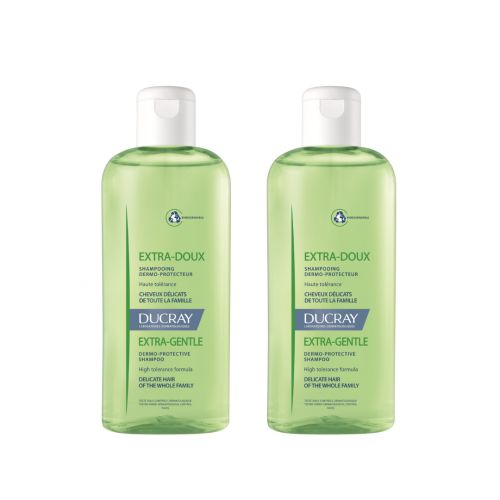 DUCRAY Extra Doux Shampooing Dermo-Protecteur - Lot de 2x400ml