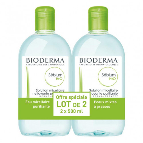 BIODERMA SEBIUM H2O Solution Micellaire 2x500ml