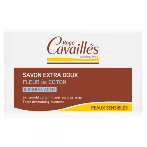 ROGÉ CAVAILLÈS SAVON EXTRA DOUX Fleur de Coton Peaux Sensibles 150g - 