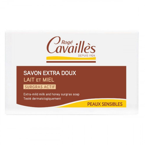 SAVON EXTRA DOUX Lait et Miel Peaux Sensibles 150g - ROGÉ CAVAILLÈS