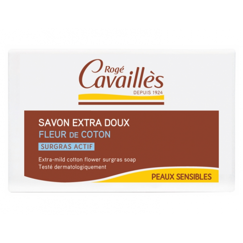 SAVON EXTRA DOUX Fleur de Coton Peaux Sensibles 250g - ROGÉ CAVAILLÈS