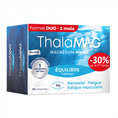 THALAMAG EQUILIBRE INTERIEUR Magnesium Marin - Lot de 2x30 Comprimés