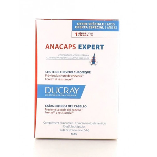 DUCRAY ANACAPS EXPERT Chute Cheveux - 90 Gélules
ANACAPS EXPERT