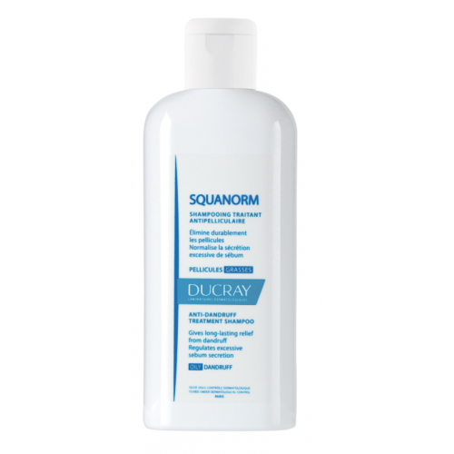 DUCRAY SQUANORM Shampooing Antipelliculaire - Pellicules Grasses - 200ML