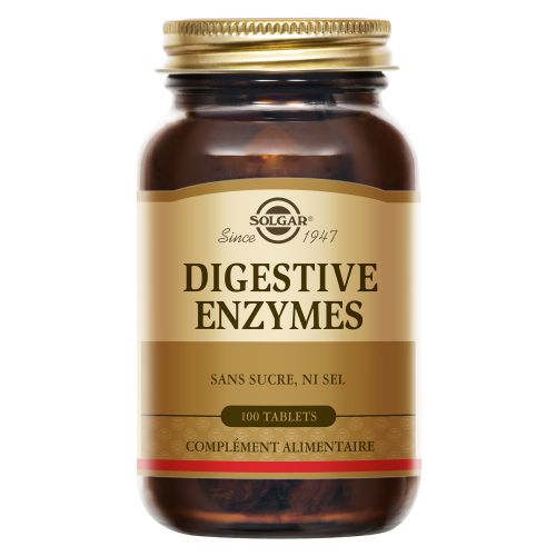 SOLGAR DIGESTIVE ENZYMES - 100 Comprimés