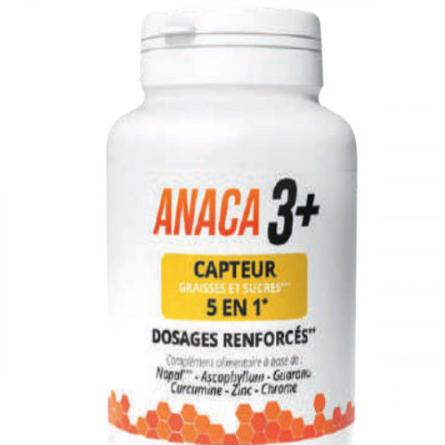 ANACA 3 + Capteur Graisses et Sucres 5en1 - 120 Gélules