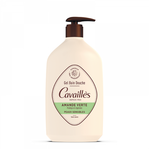 GEL BAIN DOUCHE Amande Verte Peaux Sensibles - 1L - ROGÉ CAVAILLÈS