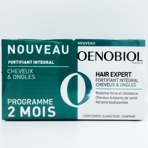 OENOBIOL HAIR EXPERT Fortifiant Intégral Cheveux et Ongles - Lot de 2x60 Capsules