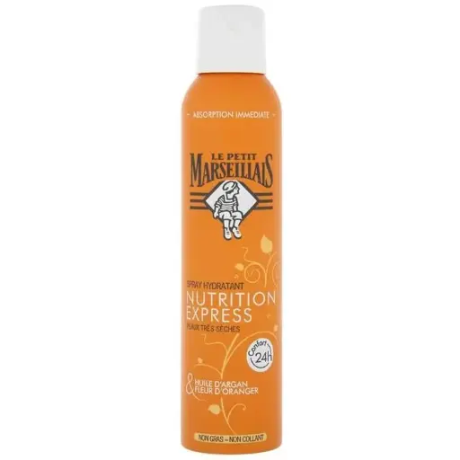 Le Petit Marseillais Spray Lait Hydratant Pour Le Corps, Nutrition Express, Beurre De Karité 