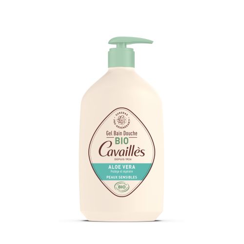 CAVAILLÈS GEL BAIN DOUCHE Aloe Vera Peaux Sensibles BIO 1L