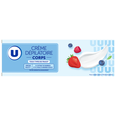  U Crème dépilatoire tous types de peaux, 200ml