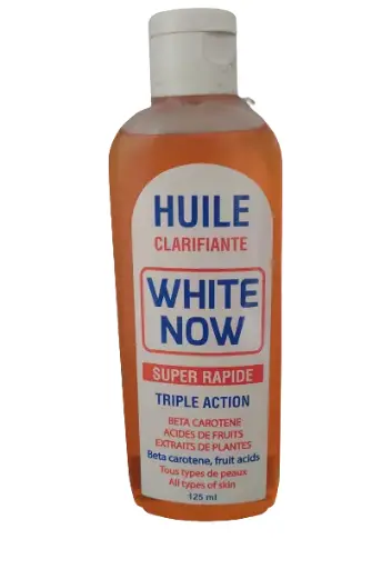 WHITE NOW Huile Clarifiante Super Rapide Triple Action aux Acides de Fruits 125ml