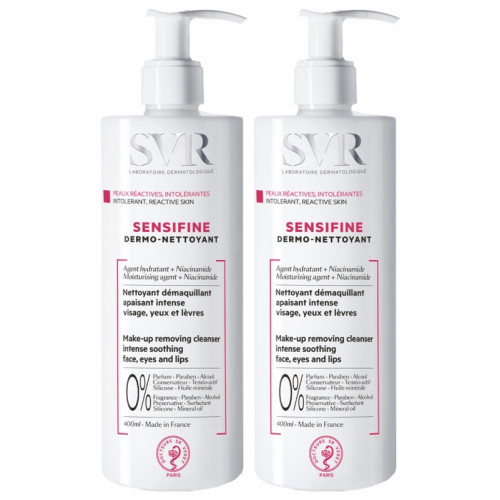 SVR SENSIFINE Dermo-Nettoyant - Lot de 2x400ml