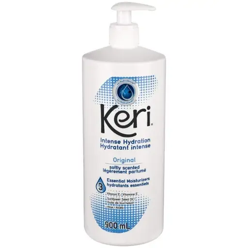 Keri Original Lotion Intense 900mL, 3 Huiles Essentielles.