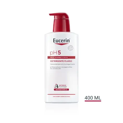Eucerin pH5 gel moussant apaisant pour peaux sèches et sensibles 400 m