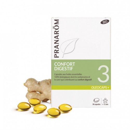 PRANARÔM OLEOCAPS 3 Confort Digestif - 30 Capsules
