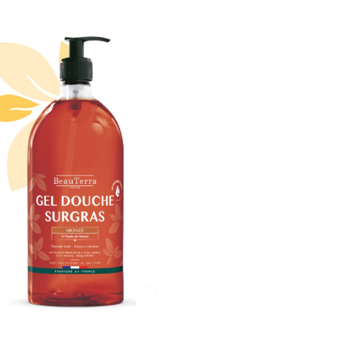 BEAUTERRA GEL DOUCHE SURGRAS Corps & Cheveux Monoï - 1L