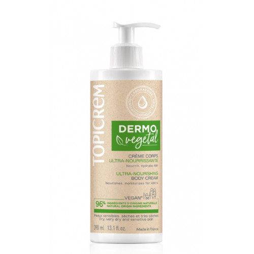 TOPICREM DERMOVEGETAL Crème Corps Ultra-Nourissante - 390ml