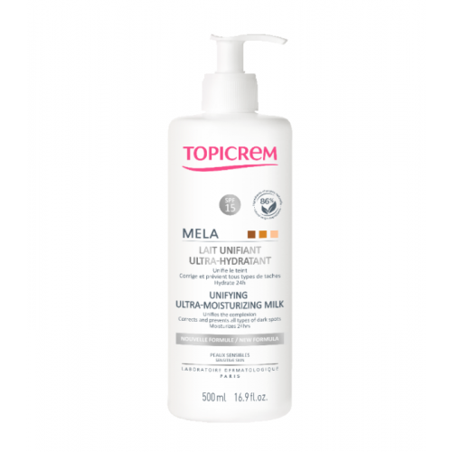 TOPICREM MELA Lait Unifiant Ultra-Hydratant - 500ml