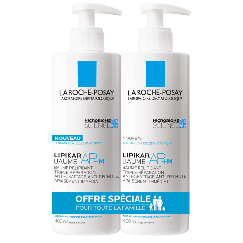 LA ROCHE POSAY LIPIKAR AP+ M Baume Relipidant - Lot de 2x400ml