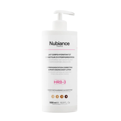 NUBIANCE LAIT CORPS Hydratant et Correcteur d'Hyperpigmentation HRB-3 - 500ml