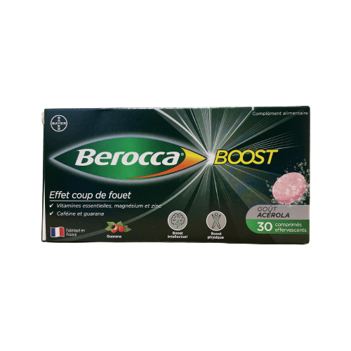 BEROCCA BOOST Goût Acerola - 30 comprimés effervescents